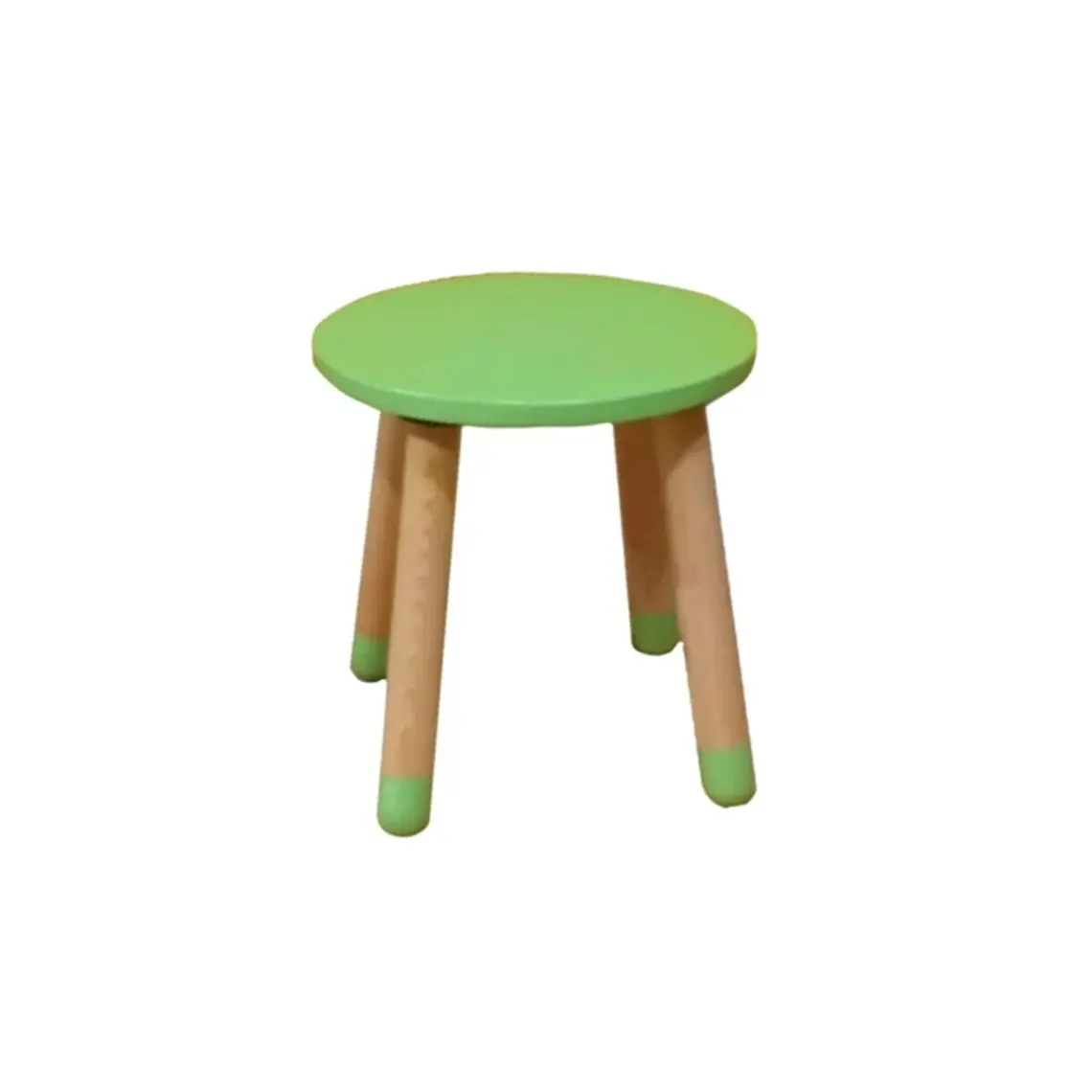 Wood & Joy Doğal Ahşap Renkli Çocuk Tabure (Lila)