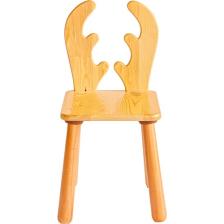 Wood & Joy Doğal Ahşap Çocuk Sandalye Geyik