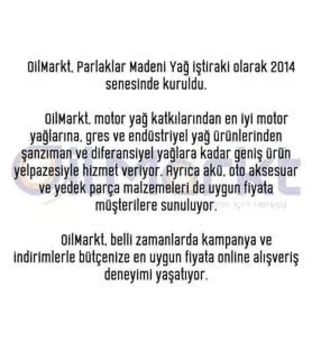 Uberlub Excell Pafta Yağı 16 Litre Kesme Yağı