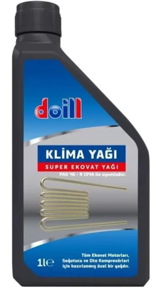 Doill PAG Klima Sistemi Yağı – Kompresör yağı – Ekovat 46 R134 1 Litre (Üretim Yılı: 2025)