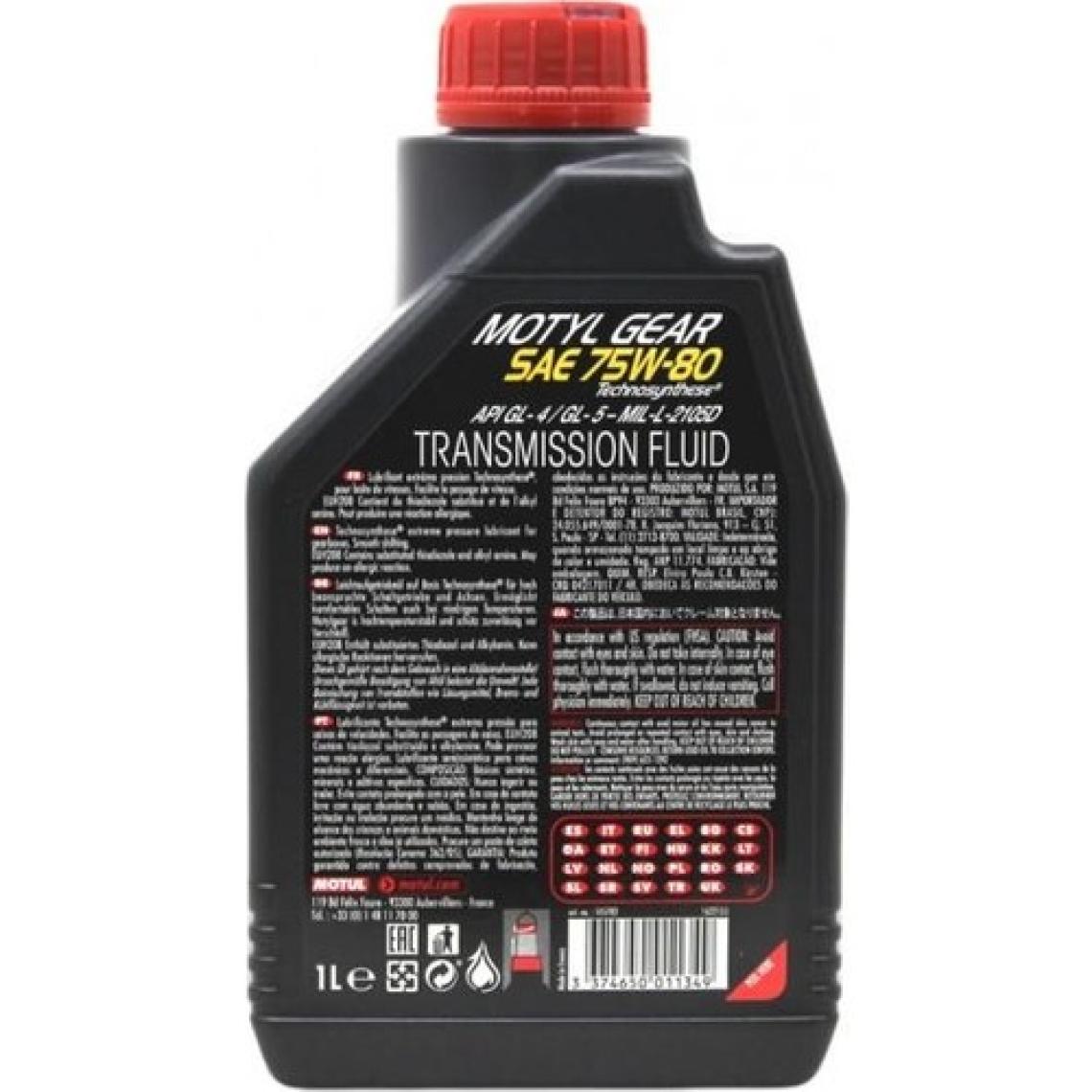 Motul Motylgear 75W80 1 Lt