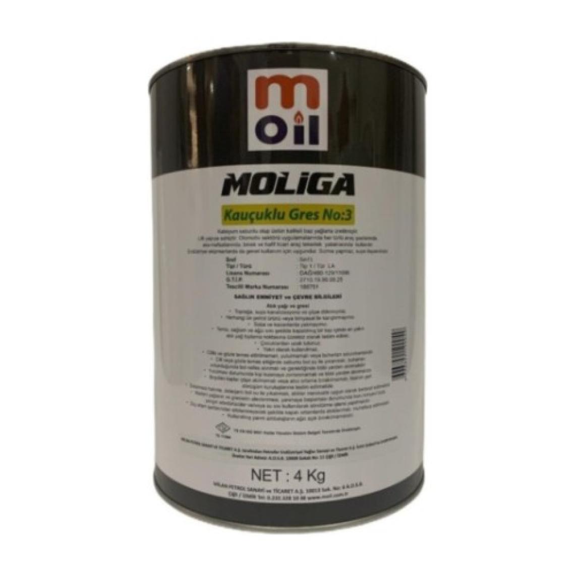 Moil Moliga Kauçuklu Gres NO: 3  900 gr ÜT:2024