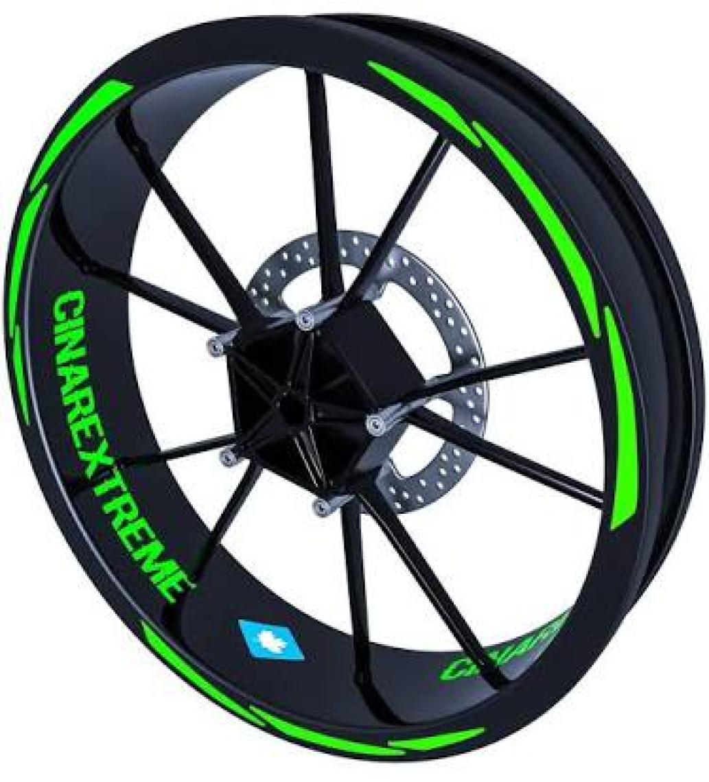 Çınar Extreme 3 Parça Tasarımlı Jant Şeridi Sticker Reflektif & Floresan Renkler Çınar Extreme
