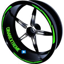 Çınar Extreme 3 Parça Tasarımlı Floresan Yeşil Jant Şeridi Sticker Çınar Extreme