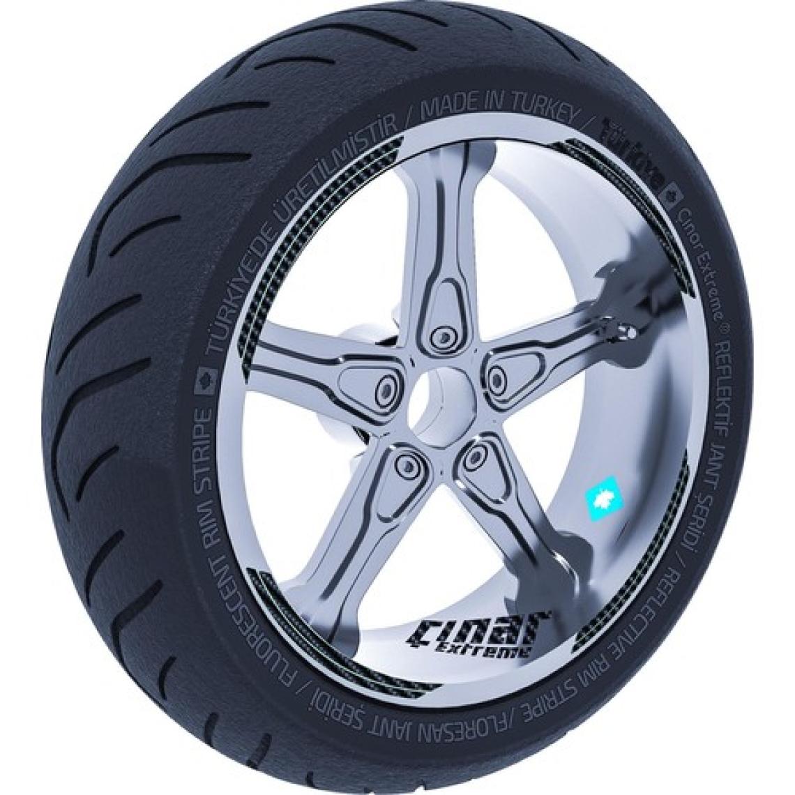 Çınar Extreme Double Stripe Jant Şeridi Sticker Reflektif & Floresan Renkler Çınar Extreme
