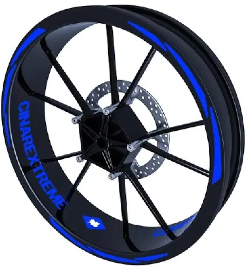 Çınar Extreme 3 Parça Tasarımlı Jant Şeridi Sticker Reflektif & Floresan Renkler Çınar Extreme