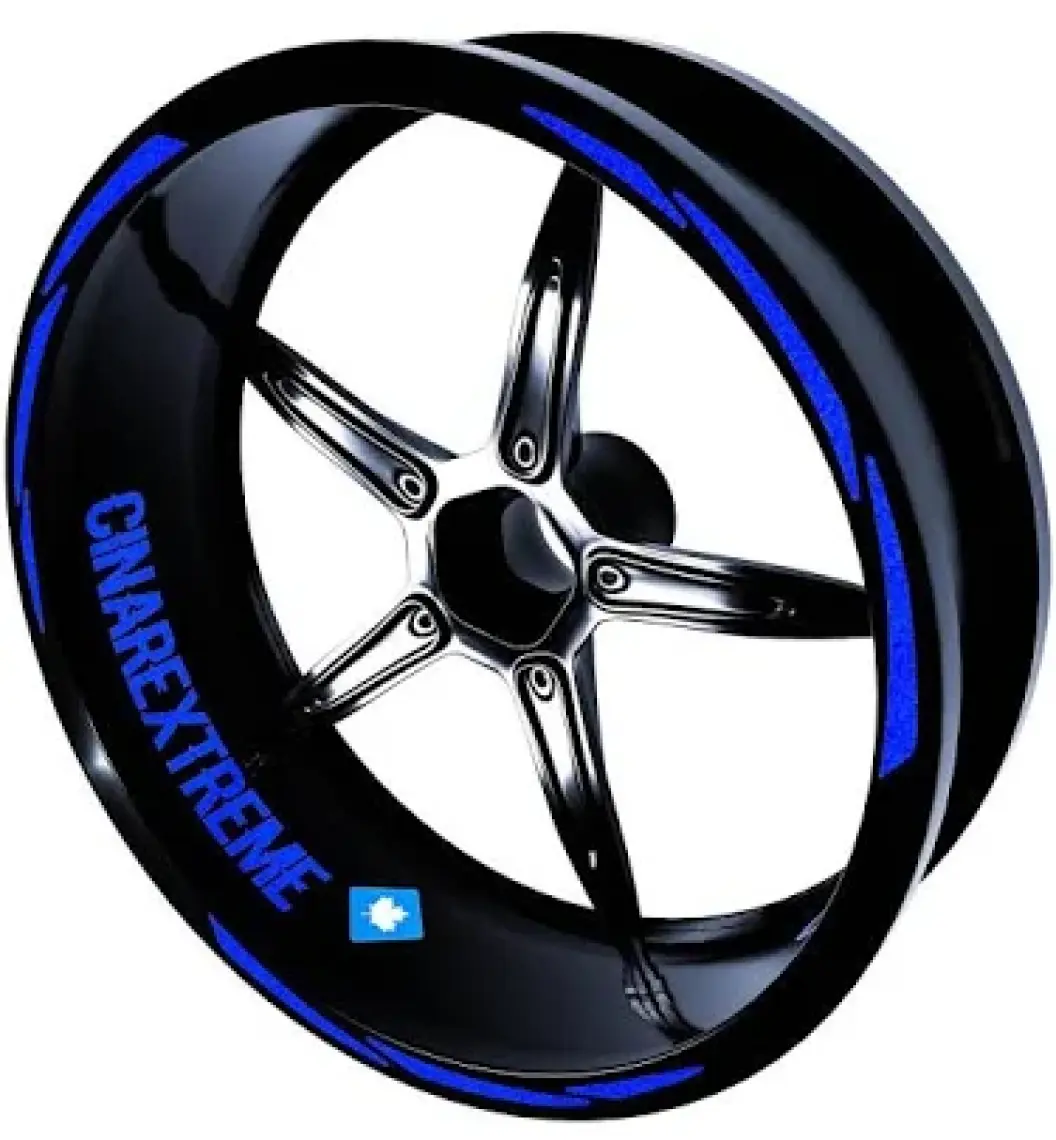 Çınar Extreme 3 Parça Tasarımlı Jant Şeridi Sticker Reflektif & Floresan Renkler Çınar Extreme