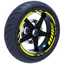 Floresan Sarı Moto Gp Iç Dış Jant Şeridi Takım Sticker