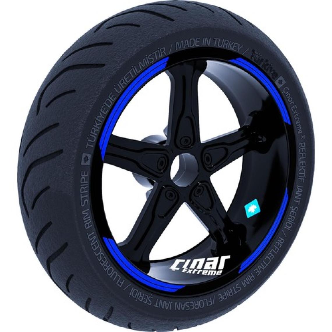 Çınar Extreme Double Stripe Jant Şeridi Sticker Reflektif & Floresan Renkler Çınar Extreme