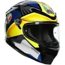 Agv K6 S Joan Black Blue Yellow Kapalı Kask