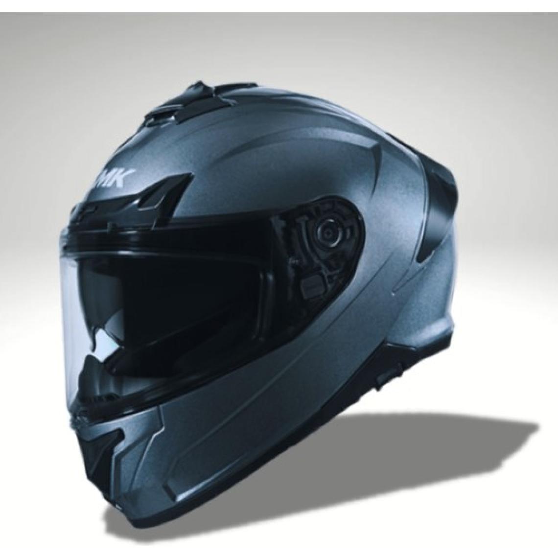Smk Typhoon Solid Mat Antrasit Kapalı Kask - Yeni Sezon