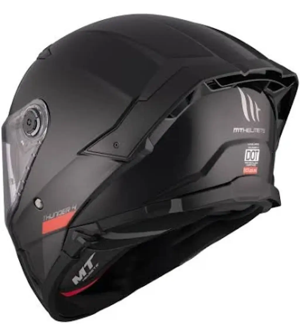 mt Thunder 4 Solid A1 Gloss Full Face Motosiklet Kaskı