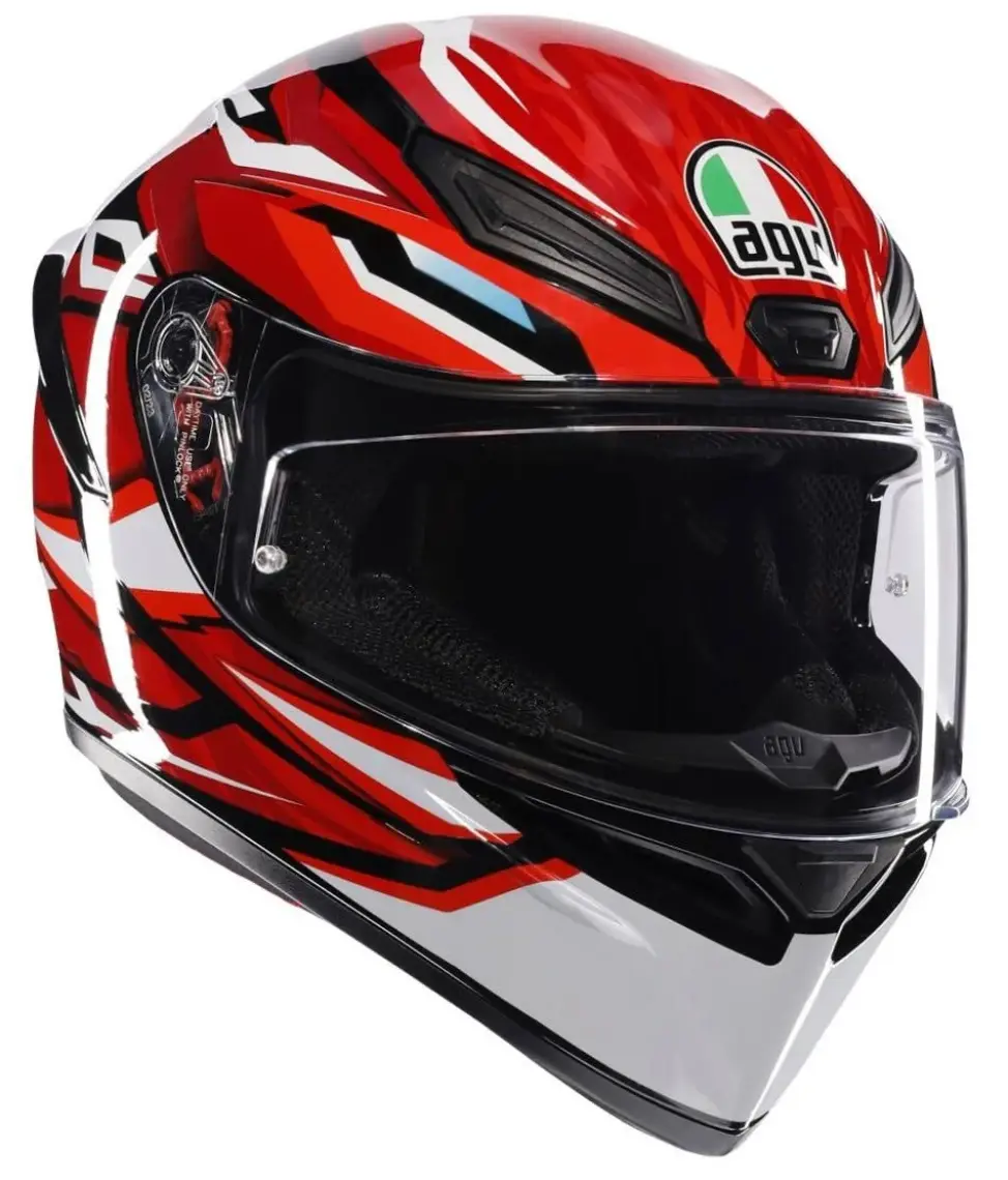 Agv K1 S Lion Black Red White Configuration Kapalı Kask
