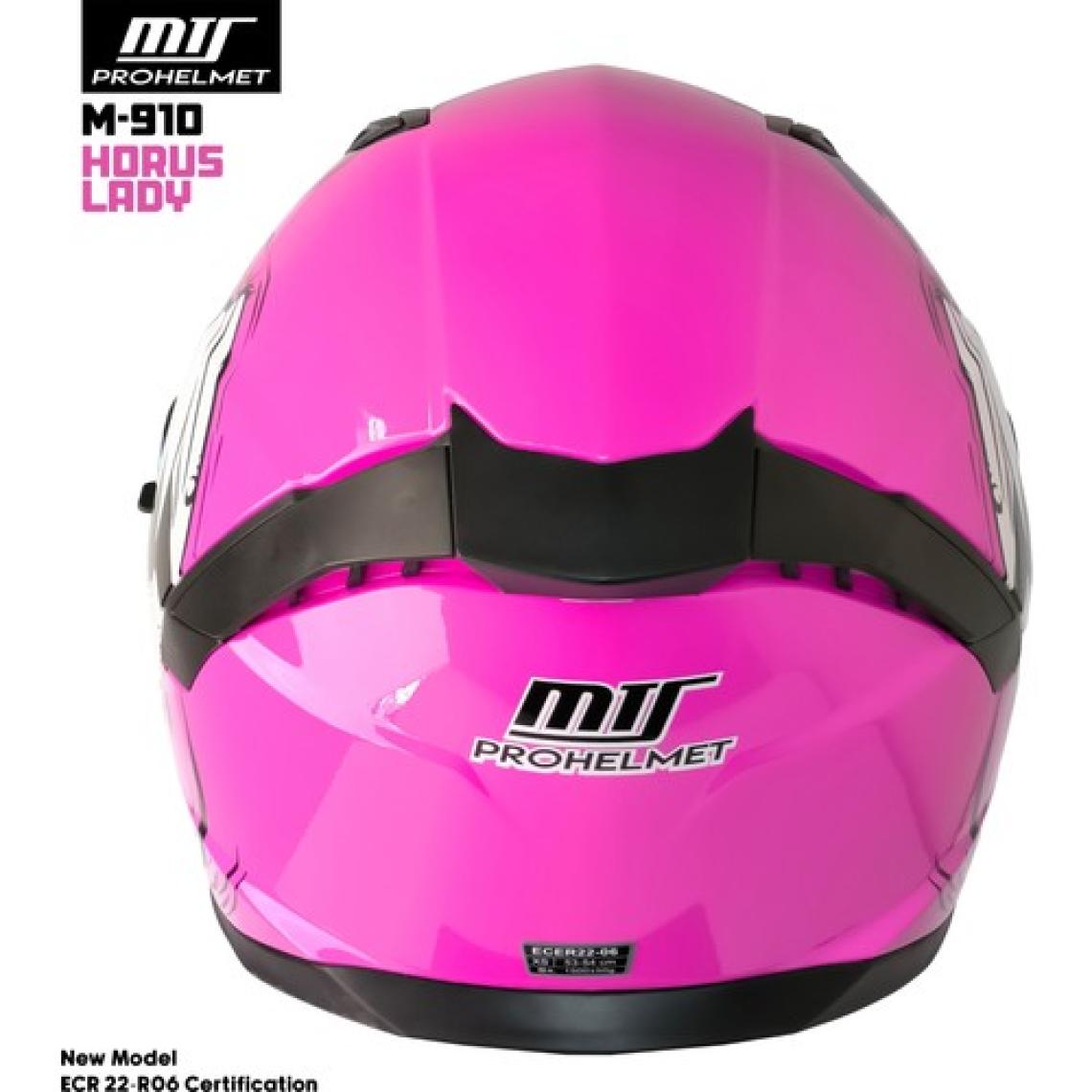 Mts M-910 Horus Lady Güneş Vizörlü Kask (Gökkuşağı Camlı)