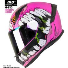 Mts M-910 Horus Lady Güneş Vizörlü Kask (Gökkuşağı Camlı)