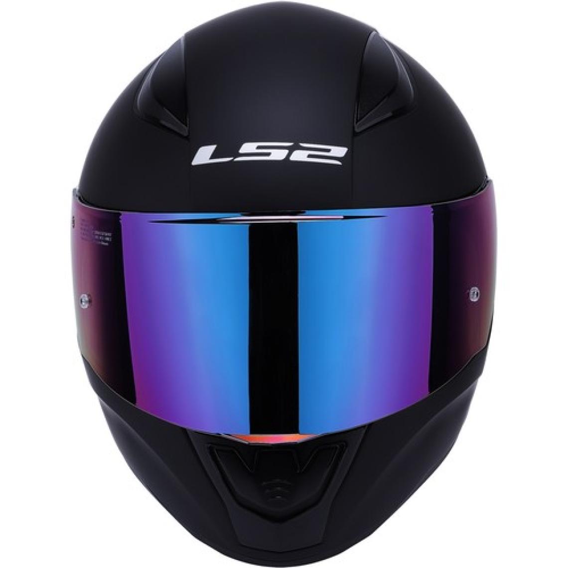 LS2 Rapıd Mat Siyah Kask Gök Küşağı Cam