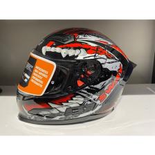 Sway Kask Sway B-503 (817) Güşeş Vizörlü Croco Kırmızı