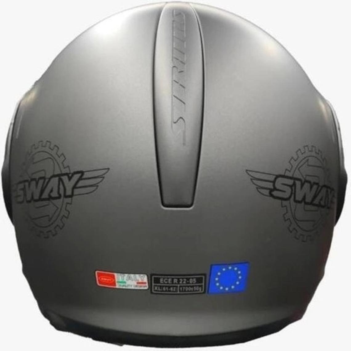 Sway Kask Stratos Çene Açılır Mat Titanyum