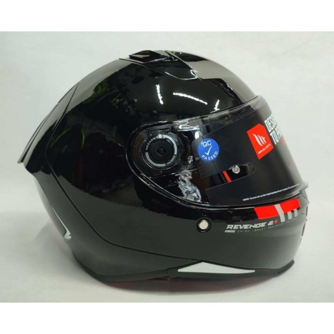 mt Revenge 2 S Solid A11 Şeffaf Vizörlü Kask Parlak SIYAHV14B