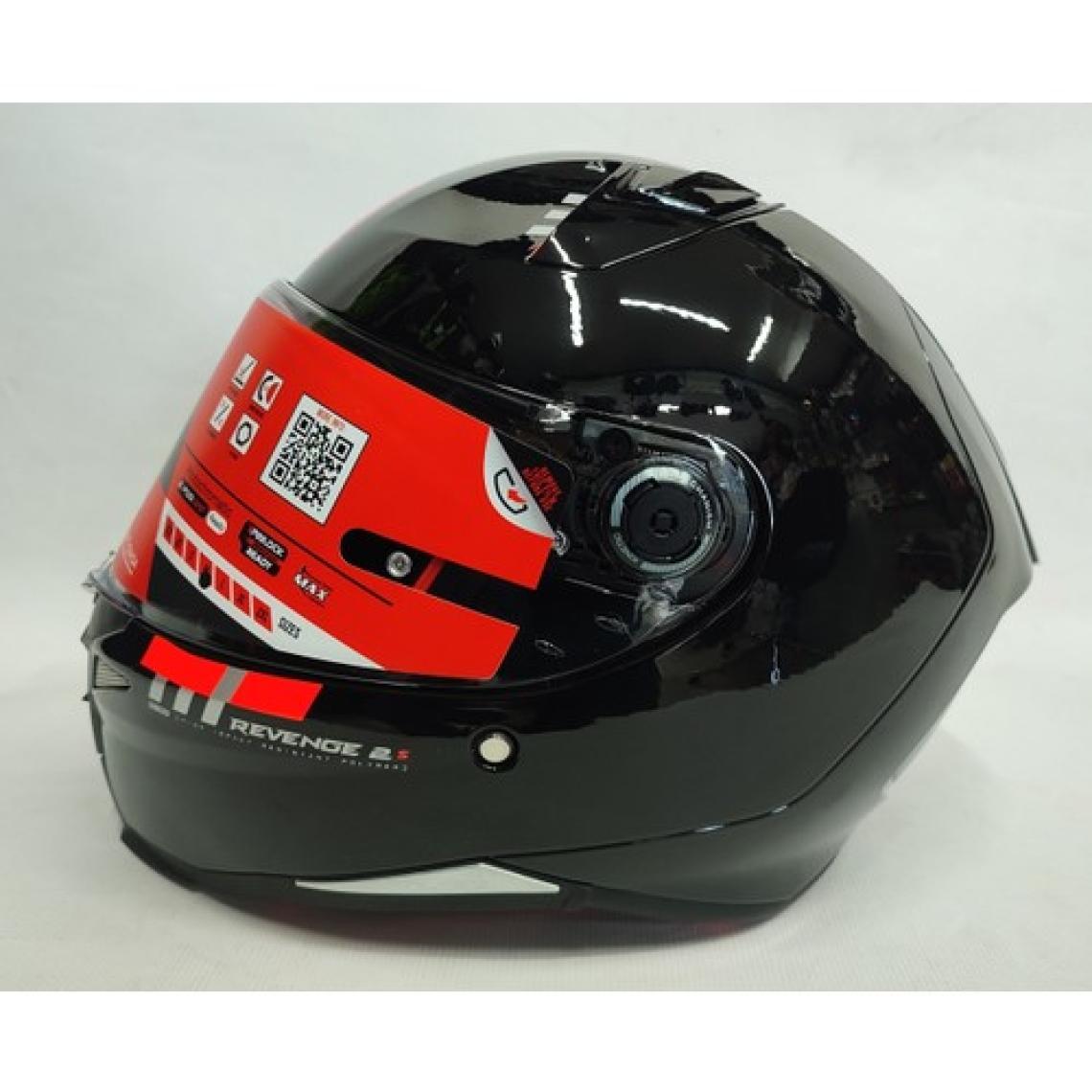mt Revenge 2 S Solid A11 Şeffaf Vizörlü Kask Parlak SIYAHV14B