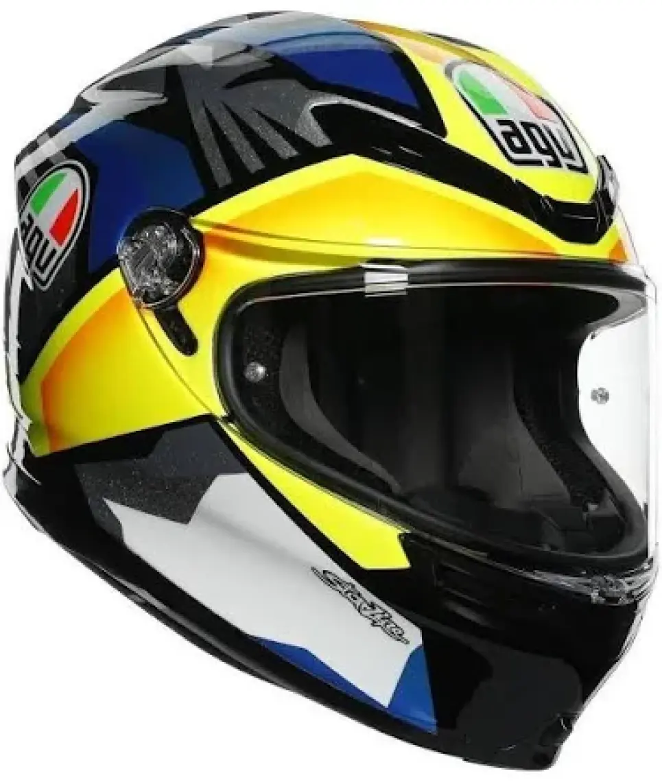 Agv K6 S Joan Black Blue Yellow Kapalı Kask