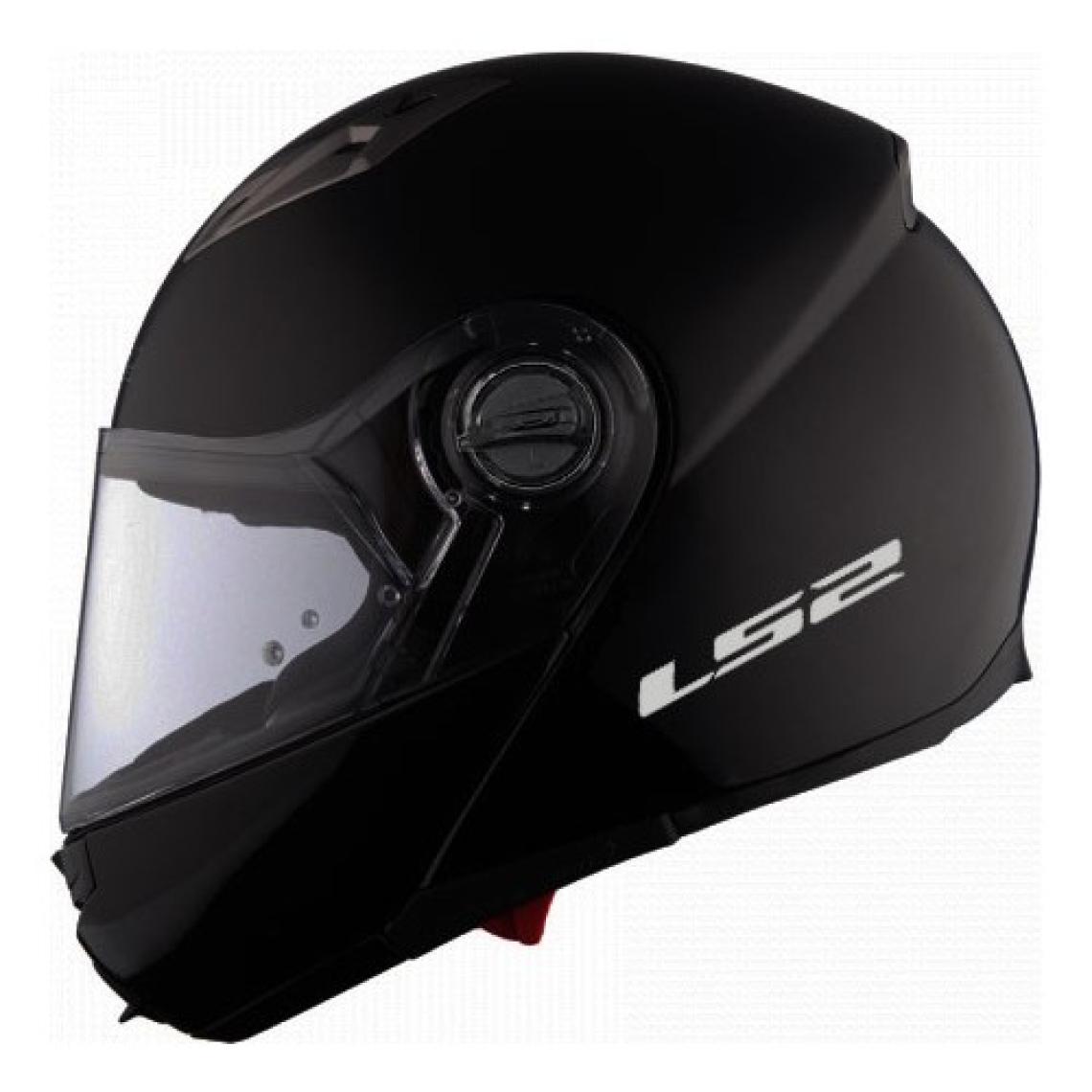 LS2 Guroni Çene Açılır Mat Siyah Kask