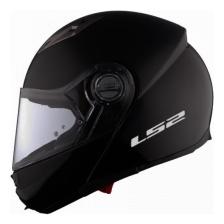 LS2 Guroni Çene Açılır Mat Siyah Kask