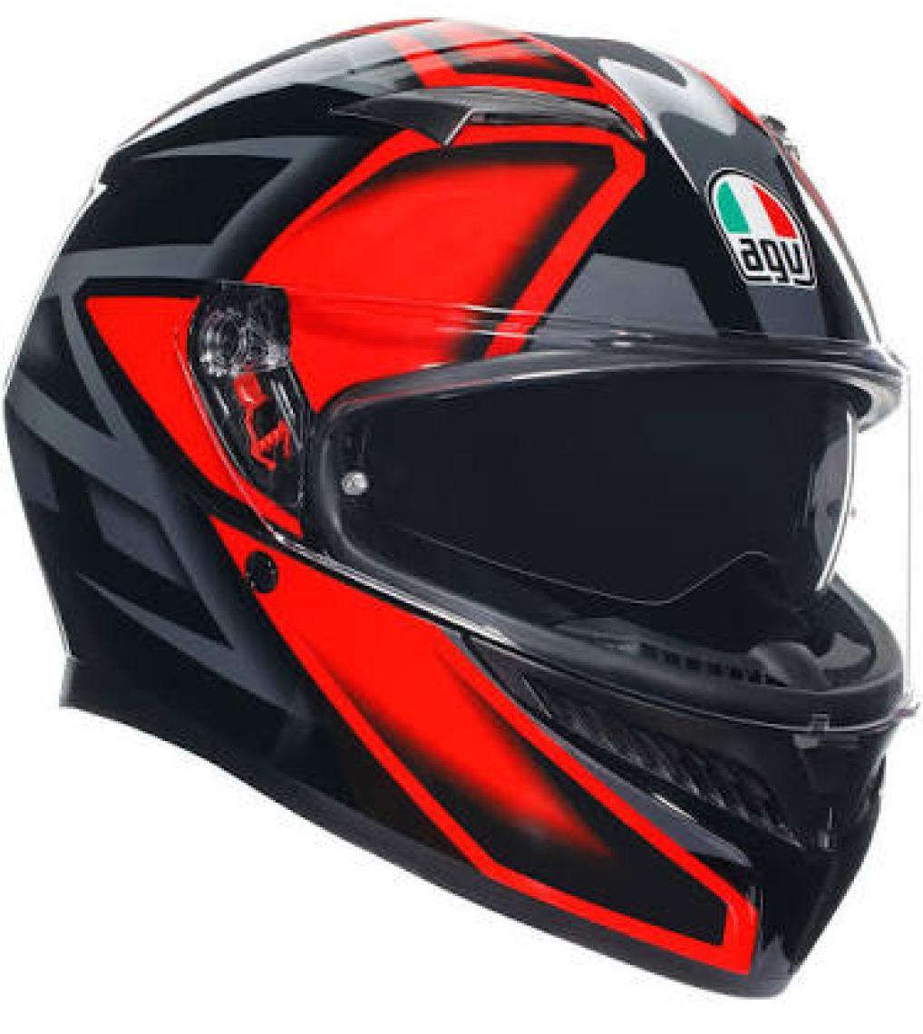 Agv K3  Compound Matt Black Grey Kapalı Kask