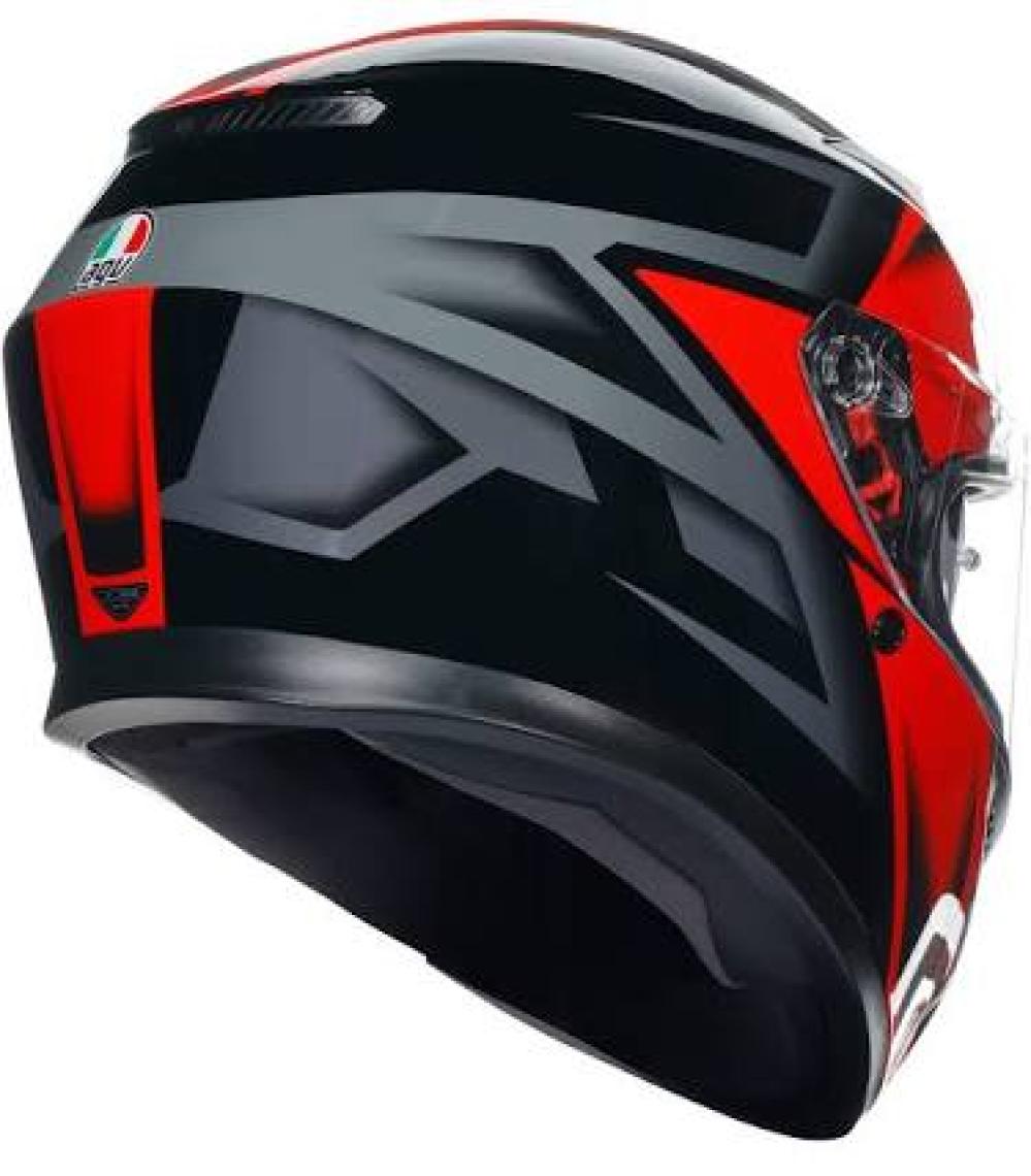 Agv K3  Compound Matt Black Grey Kapalı Kask