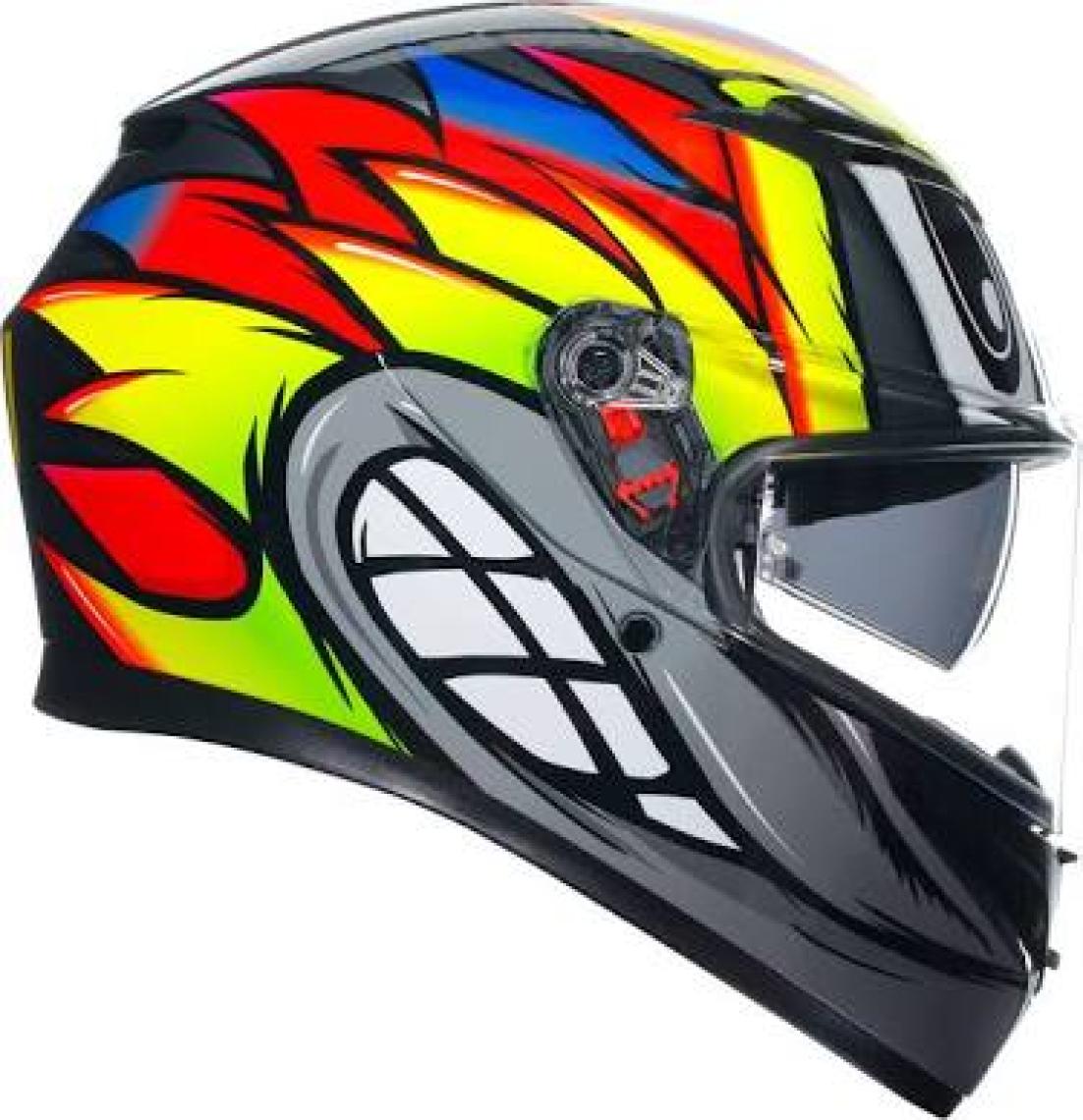 Agv K3  Compound Matt Black Grey Kapalı Kask