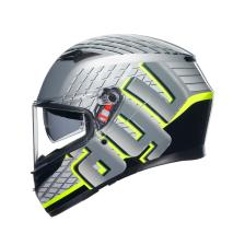 Agv K3 Mplk Fortify Grey Blk Yellow Fluo Kapalı Kask