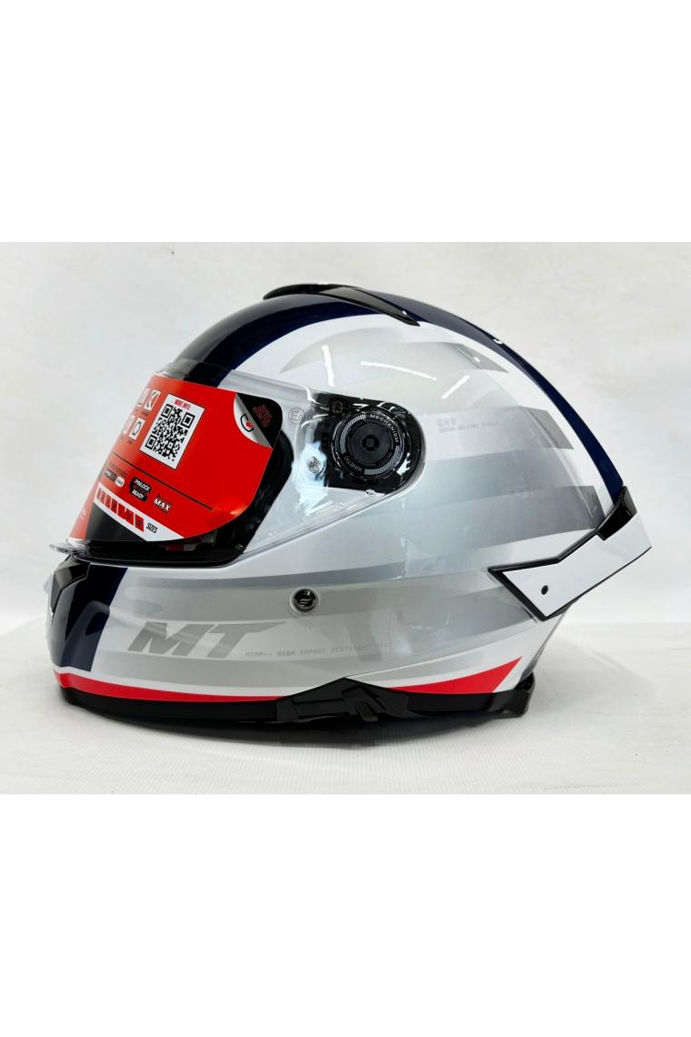 Mt Thunder 4Sv Treads C7 Şefaf Vizörlü Kask Parlak Renk - Iç Güneş Vizörlü