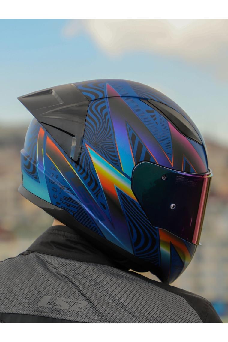 LS2 Rapıd 2 Race Optık Mat Mavi-Mor Kask