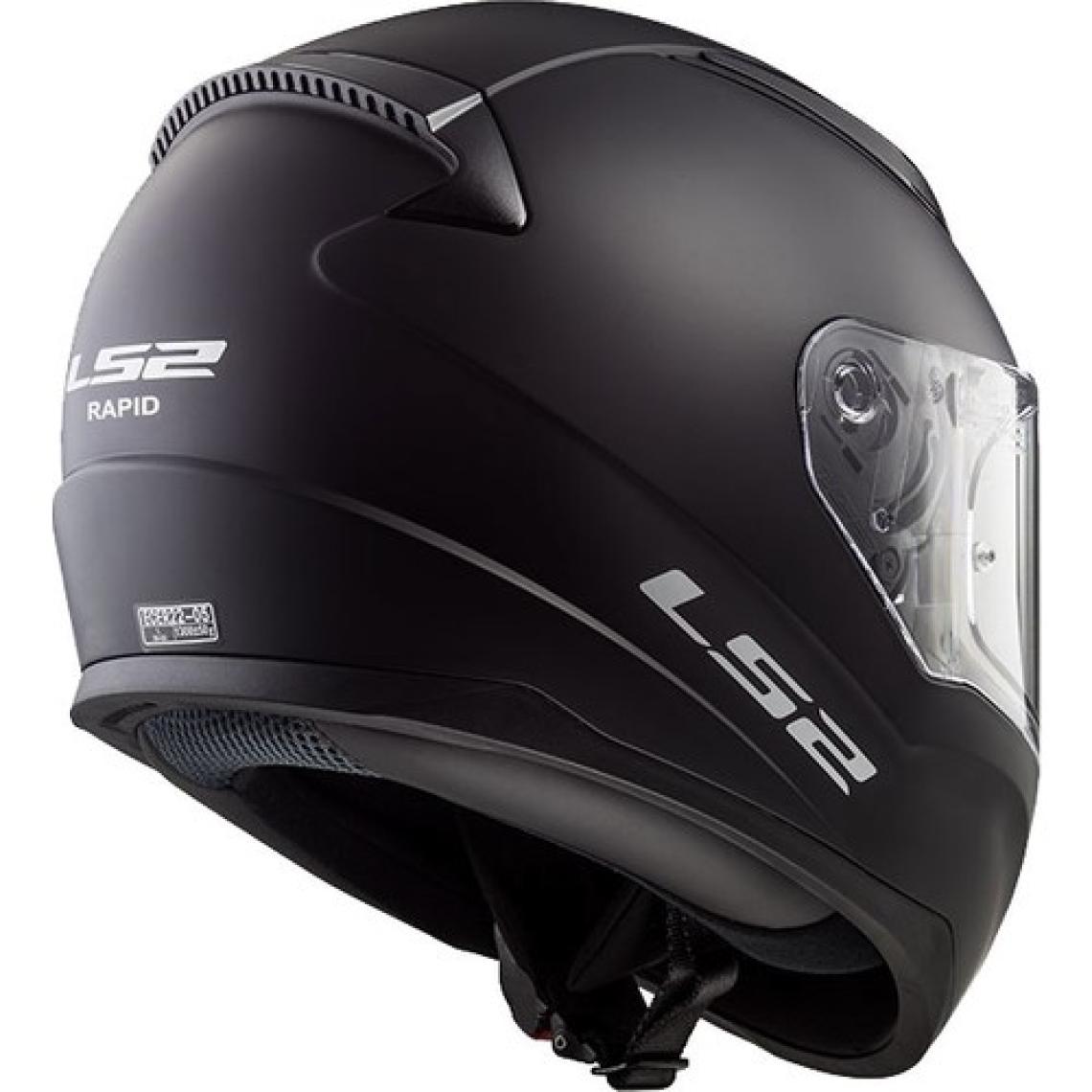 LS2 Rapid Mat Siyah Kask
