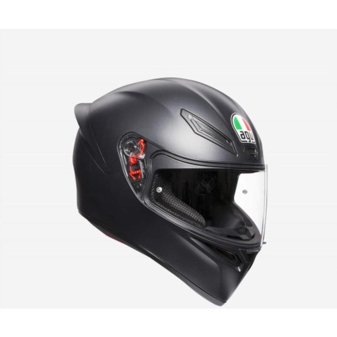 Agv K1 Solid Mat Siyah Kapalı Kask Yeni Sezon