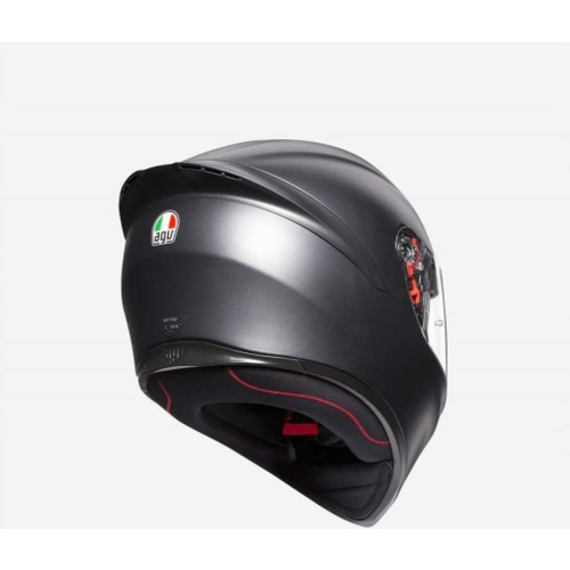 Agv K1 Solid Mat Siyah Kapalı Kask Yeni Sezon