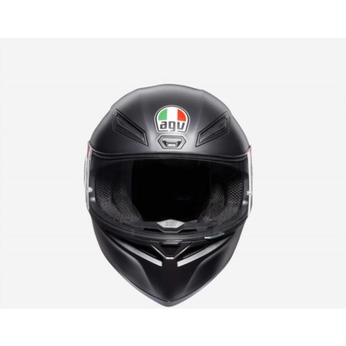 Agv K1 Solid Mat Siyah Kapalı Kask Yeni Sezon