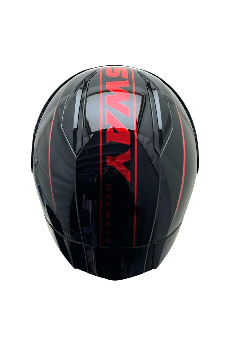Sway Sw 850 Black White Motosiklet Kaskı