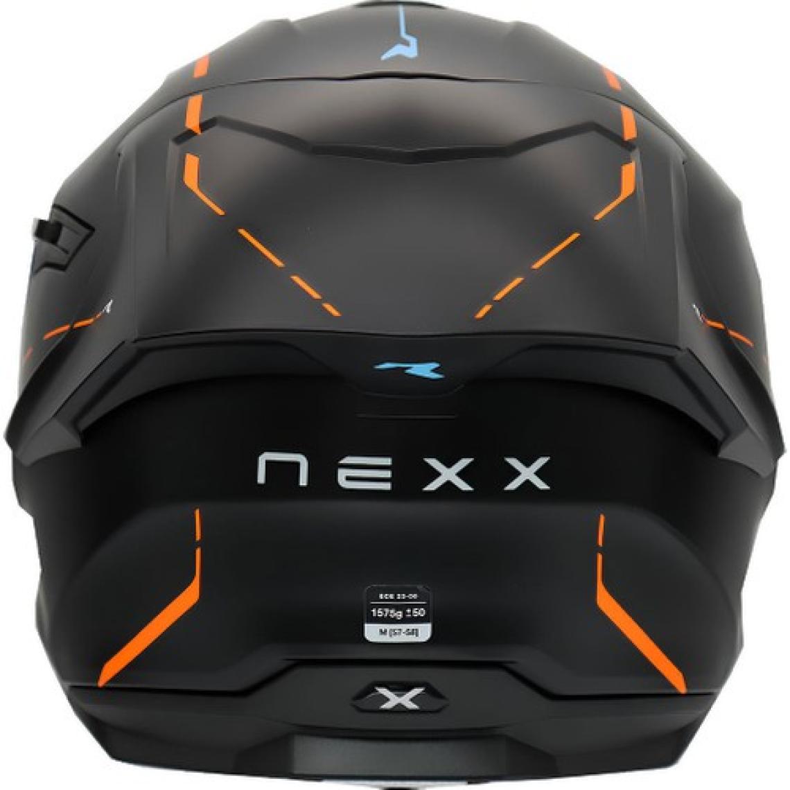 Nexx Y.100R React Mat Siyah-Turuncu Kask
