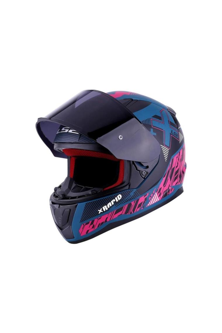 Ls2 Rapıd 2 Xtreet Mat Siyah-Kırmızı Kask
