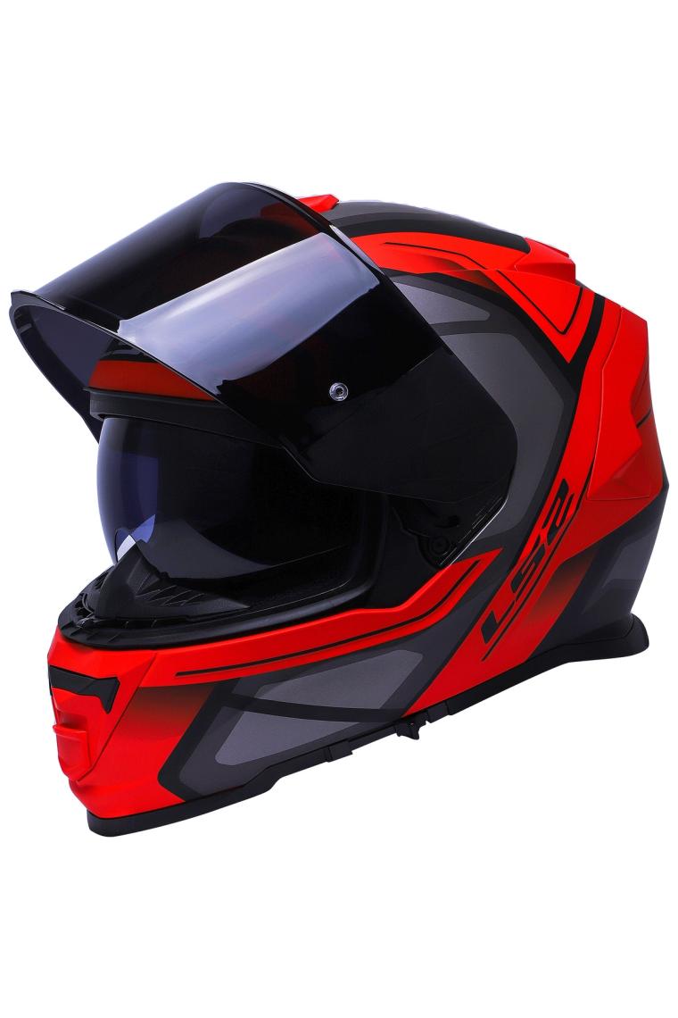 LS2 Storm Faster Mat Titanium Kask