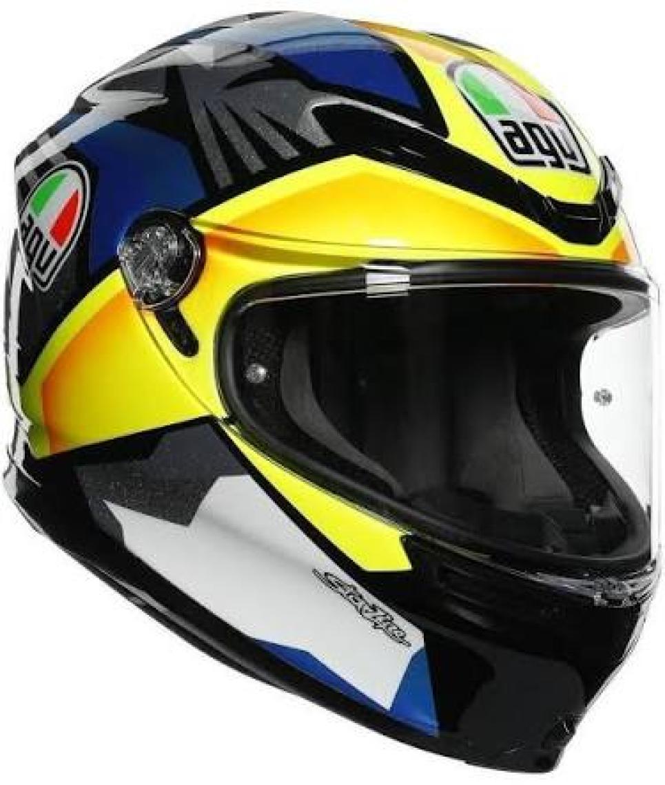 Agv K6 S Joan Black Blue Yellow Kapalı Kask