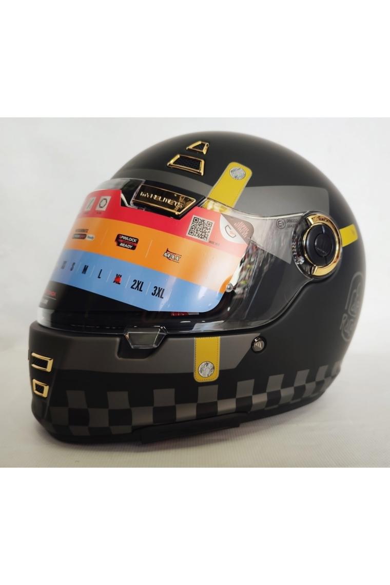 mt Kask mt Jarama Zone C1 Mat Black - Şeffaf Vizörlü