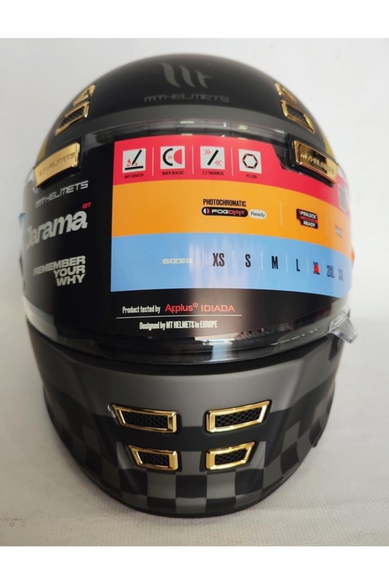 mt Kask mt Jarama Zone C1 Mat Black - Şeffaf Vizörlü