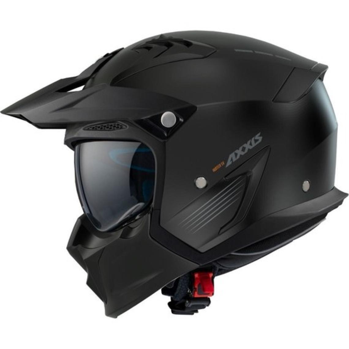 Hunter Sv Solıd A1 Matt Black Çift Vizörlü Çene Çıkabilen Model