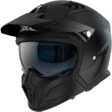Hunter Sv Solıd A1 Matt Black Çift Vizörlü Çene Çıkabilen Model