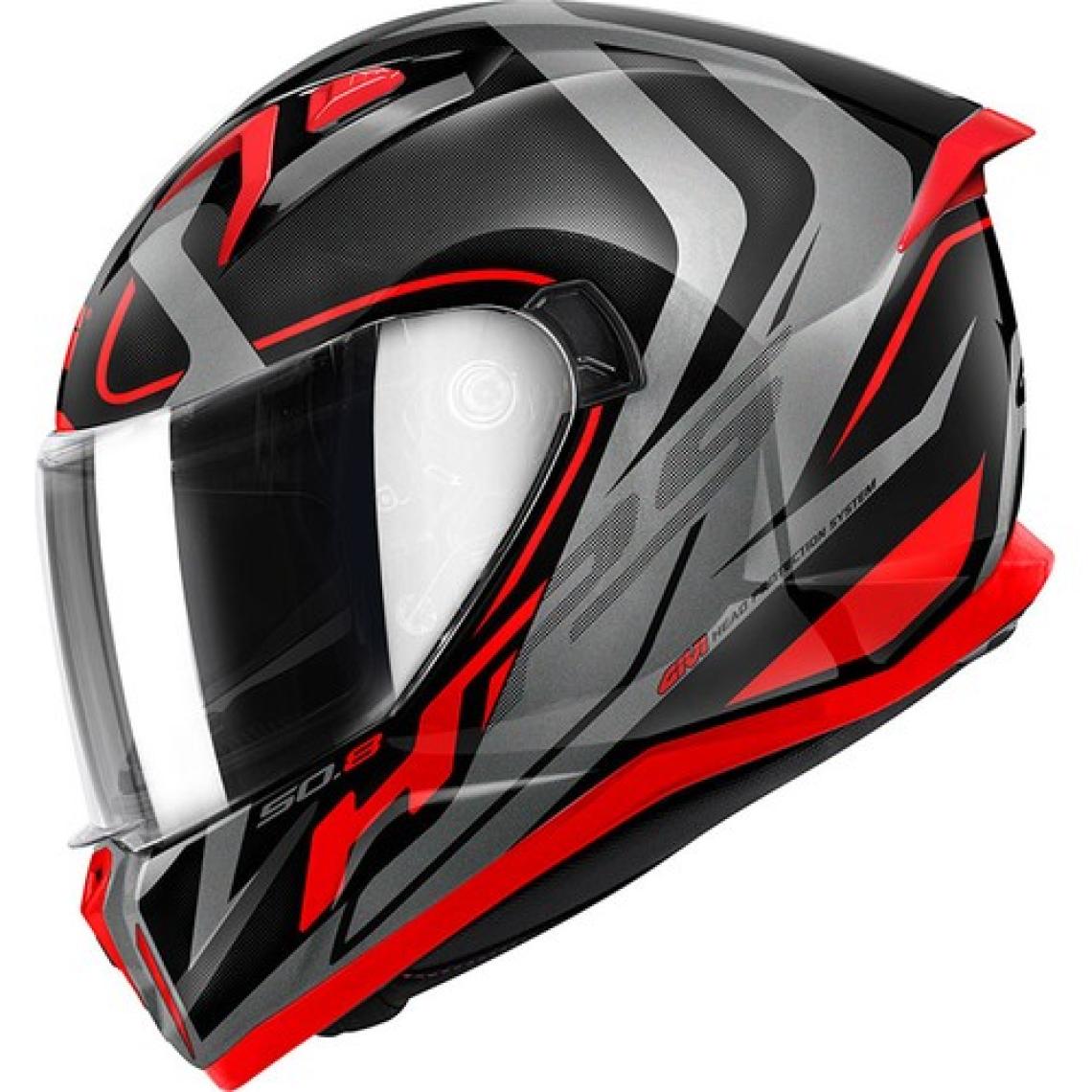 Gıvı 50.8 Racer Siyah-Tıtanıum-Kırmızı Kask