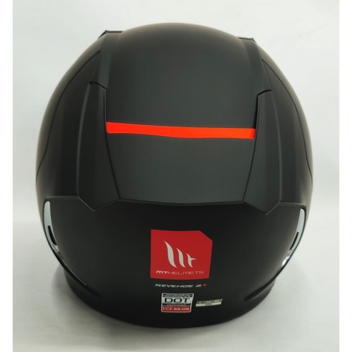 mt Kask mt Revenge 2 A1 Matt Black Şeffaf Vizörlü