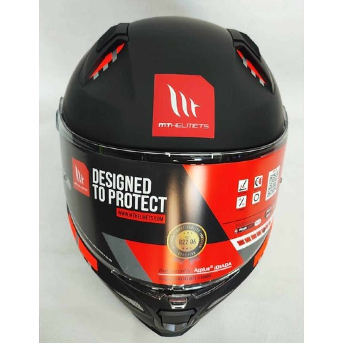 mt Kask mt Revenge 2 A1 Matt Black Şeffaf Vizörlü