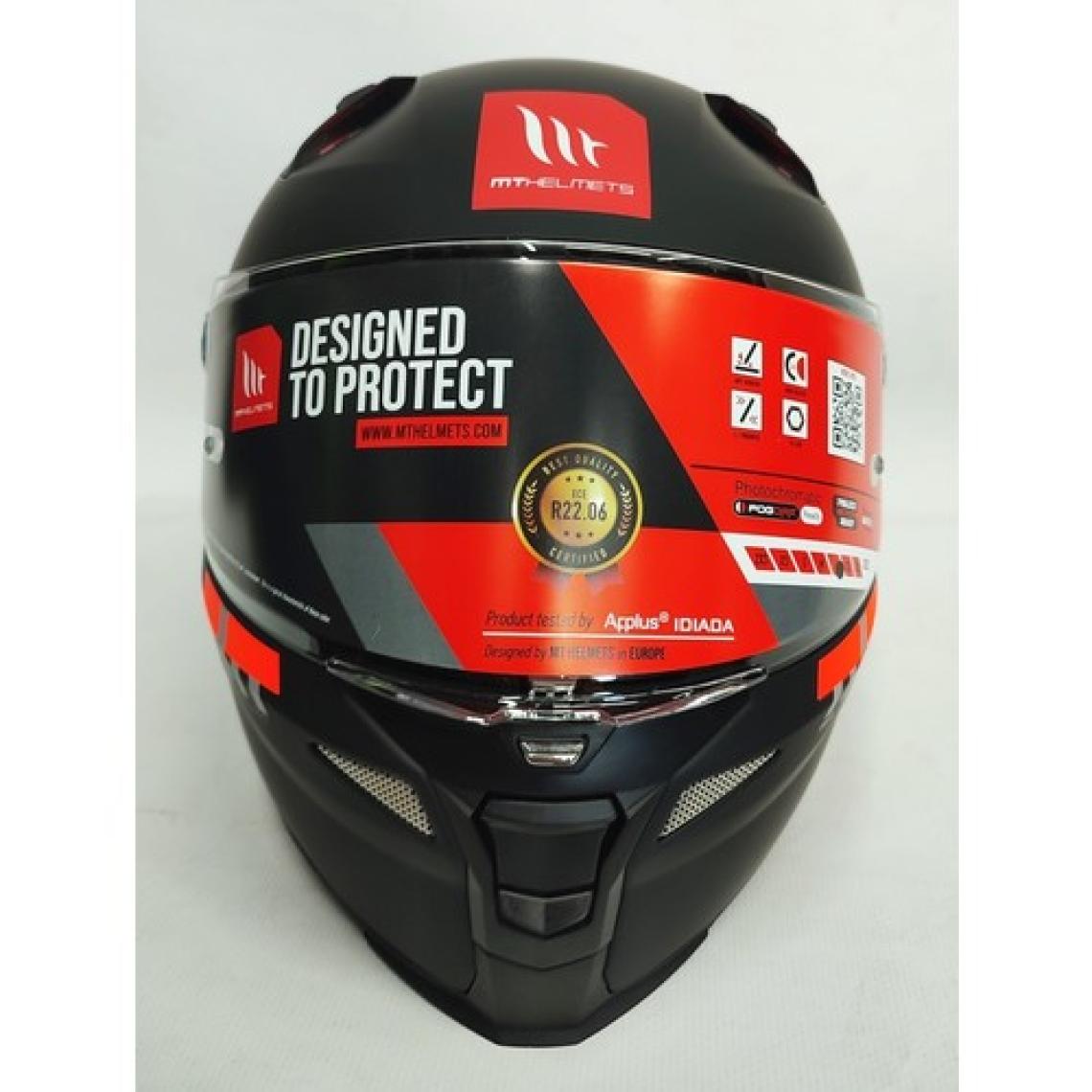 mt Kask mt Revenge 2 A1 Matt Black Şeffaf Vizörlü
